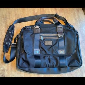 Tumi Albany Commuter Bag with Brown Leather Trim